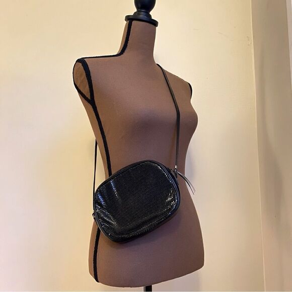 Vintage Whiting & Davis Mesh Metal Crossbody Bag - Picture 1 of 8